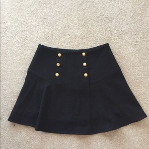 Shirt black skirt